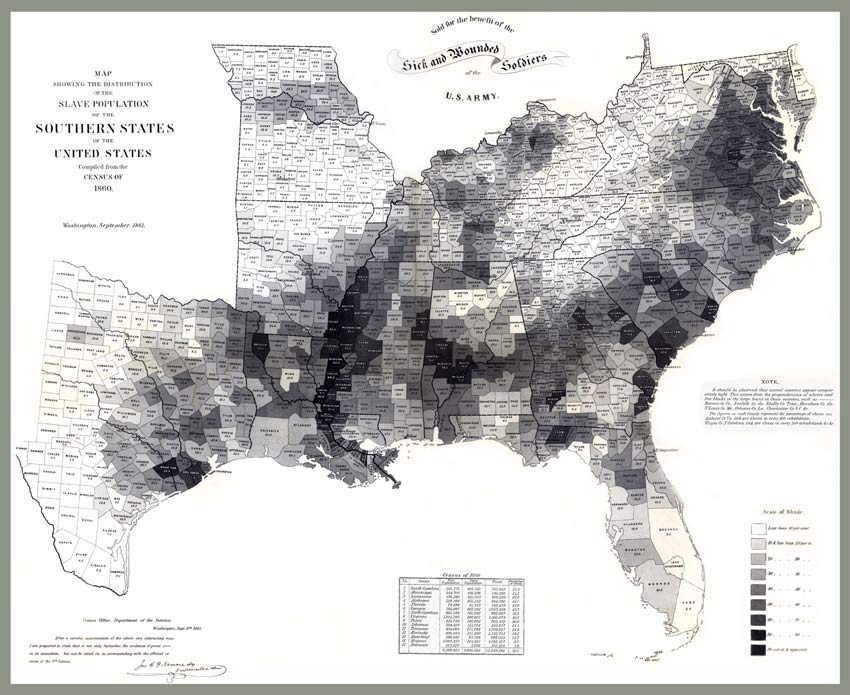 Us Map In 1860